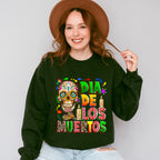 Dia De Los Muertos Skull Design - Day Of The Dead Unisex Crewneck T-Shirt Sweatshirt Hoodie