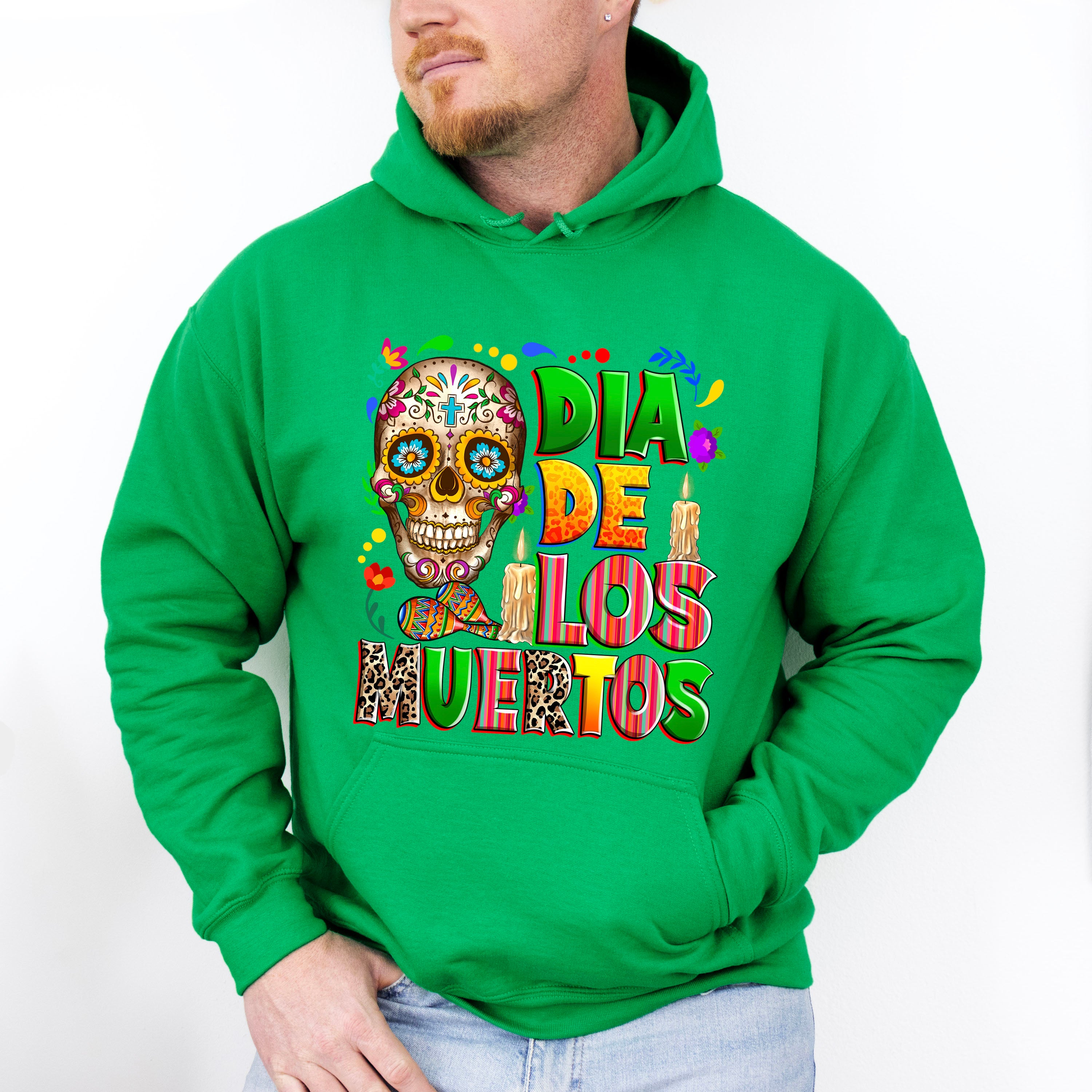 Dia De Los Muertos Skull Design - Day Of The Dead Unisex Crewneck T-Shirt Sweatshirt Hoodie
