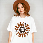 Peace Love Coffee Flower Design - Coffee Unisex Crewneck T-Shirt Sweatshirt Hoodie