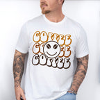 Coffee Coffee Coffee Smiley Design - Coffee Unisex Crewneck T-Shirt Sweatshirt Hoodie
