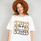 Coffee Coffee Coffee Smiley Design - Coffee Unisex Crewneck T-Shirt Sweatshirt Hoodie