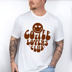 Coffee Lovers Club Smiley Design - Coffee Unisex Crewneck T-Shirt Sweatshirt Hoodie