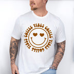 Coffee Vibes Smiley Design - Coffee Unisex Crewneck T-Shirt Sweatshirt Hoodie