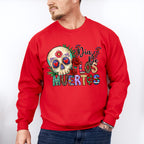 Dia De Los Muertos Heart Eye Skull - Day Of The Dead Unisex Crewneck T-Shirt Sweatshirt Hoodie