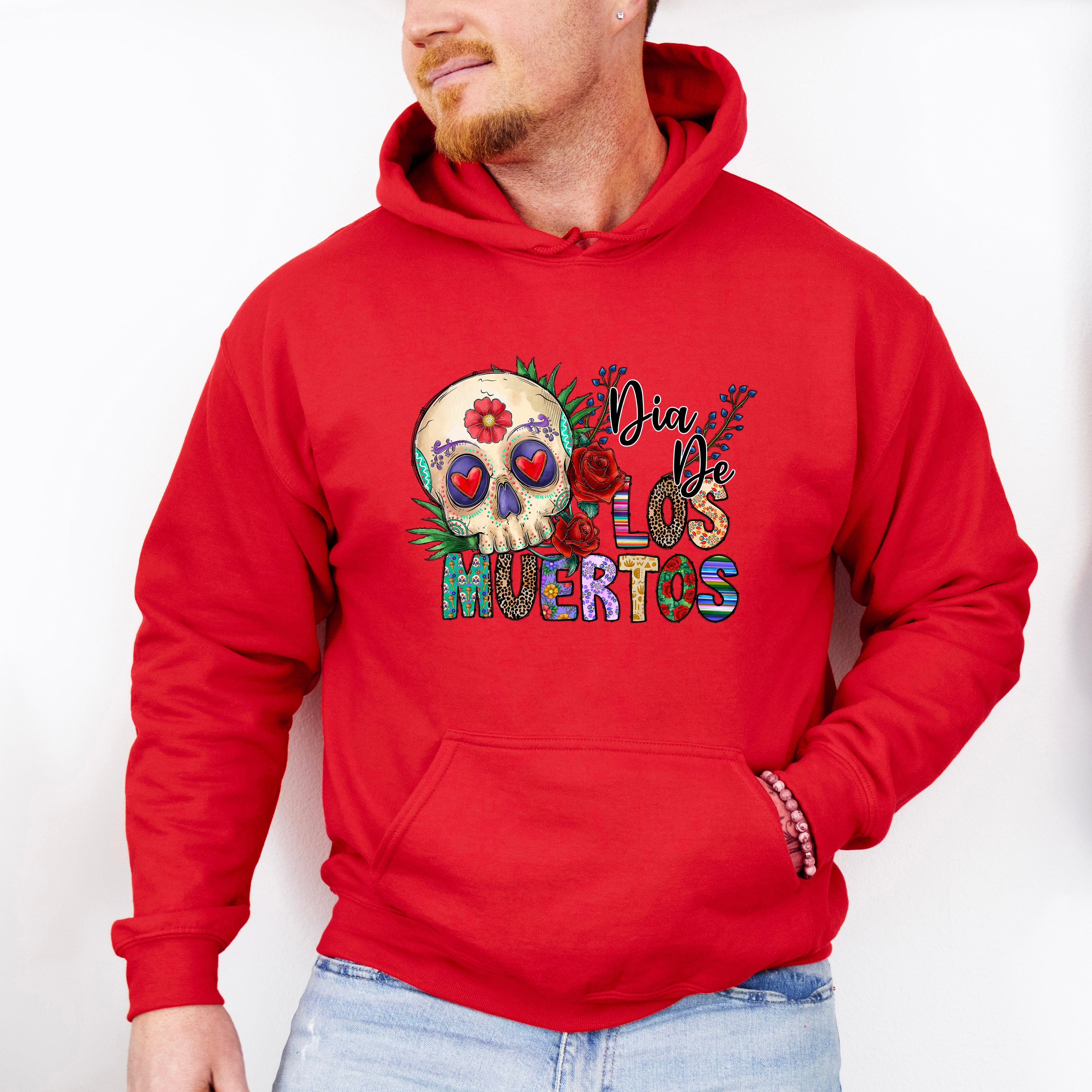 Dia De Los Muertos Heart Eye Skull - Day Of The Dead Unisex Crewneck T-Shirt Sweatshirt Hoodie