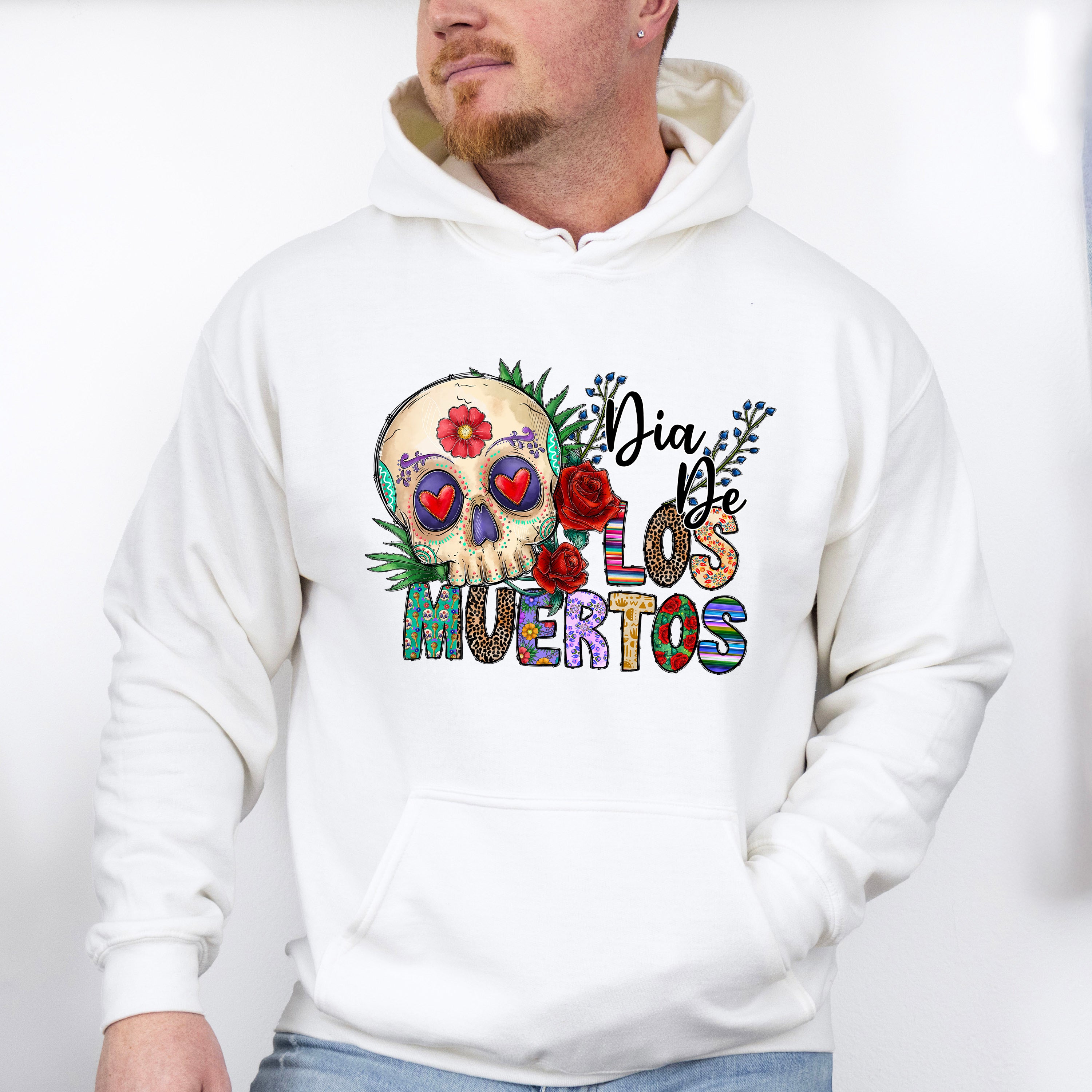 Dia De Los Muertos Heart Eye Skull - Day Of The Dead Unisex Crewneck T-Shirt Sweatshirt Hoodie