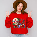 Dia De Los Muertos Heart Eye Skull - Day Of The Dead Unisex Crewneck T-Shirt Sweatshirt Hoodie