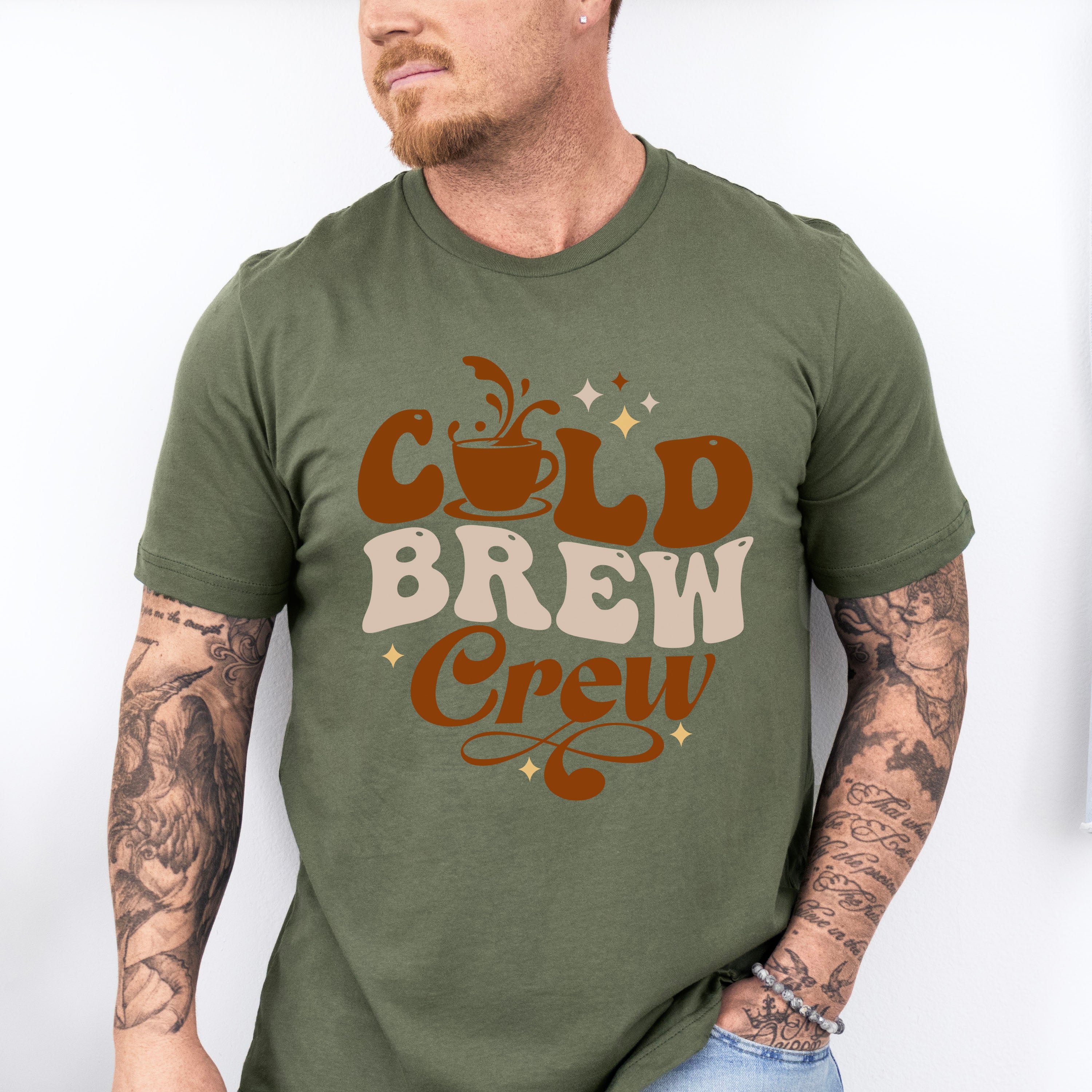 Cold Brew Crew Coffee Design - Coffee Unisex Crewneck T-Shirt Sweatshirt Hoodie