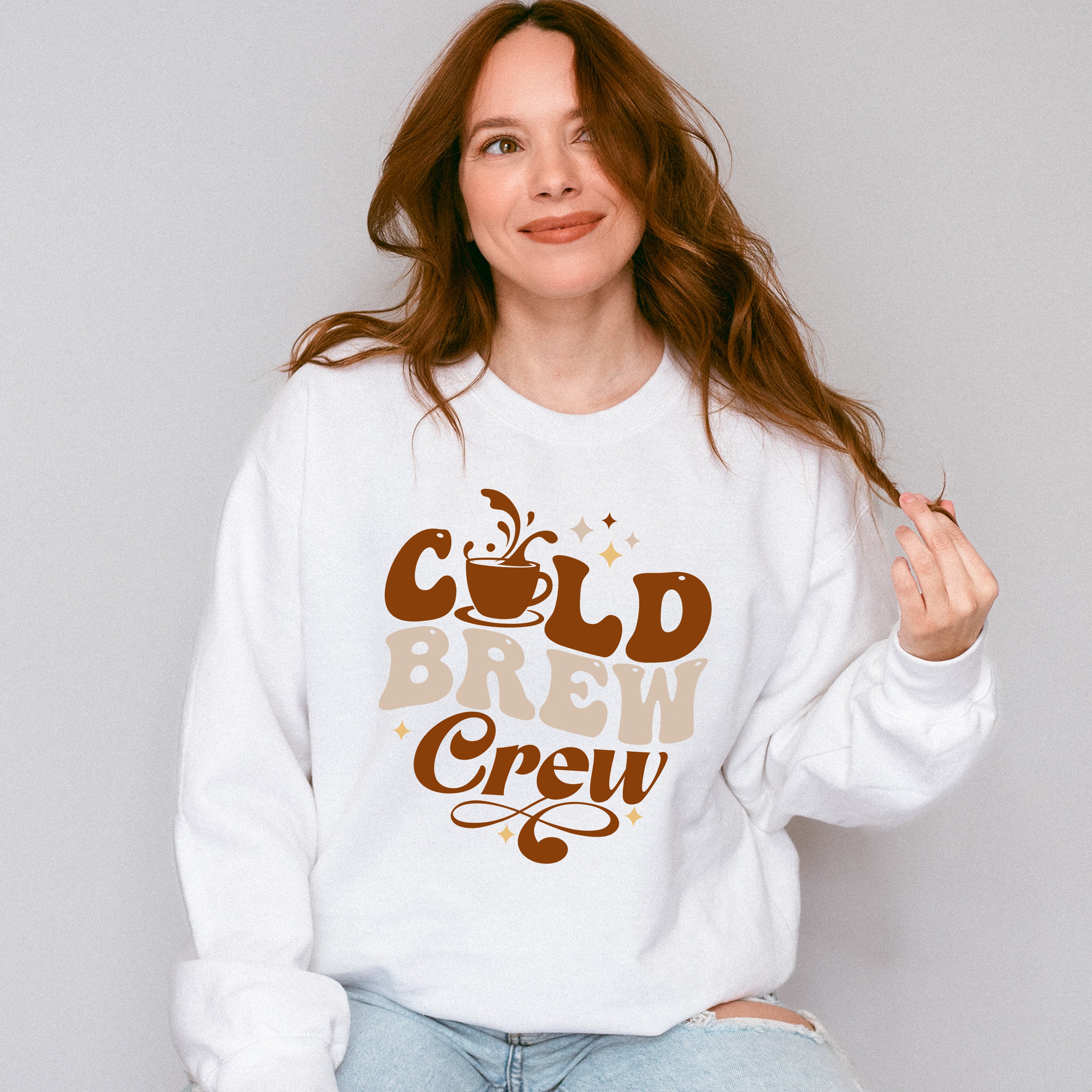 Cold Brew Crew Coffee Design - Coffee Unisex Crewneck T-Shirt Sweatshirt Hoodie