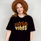 Coffee Vibes Flower Design - Coffee Unisex Crewneck T-Shirt Sweatshirt Hoodie