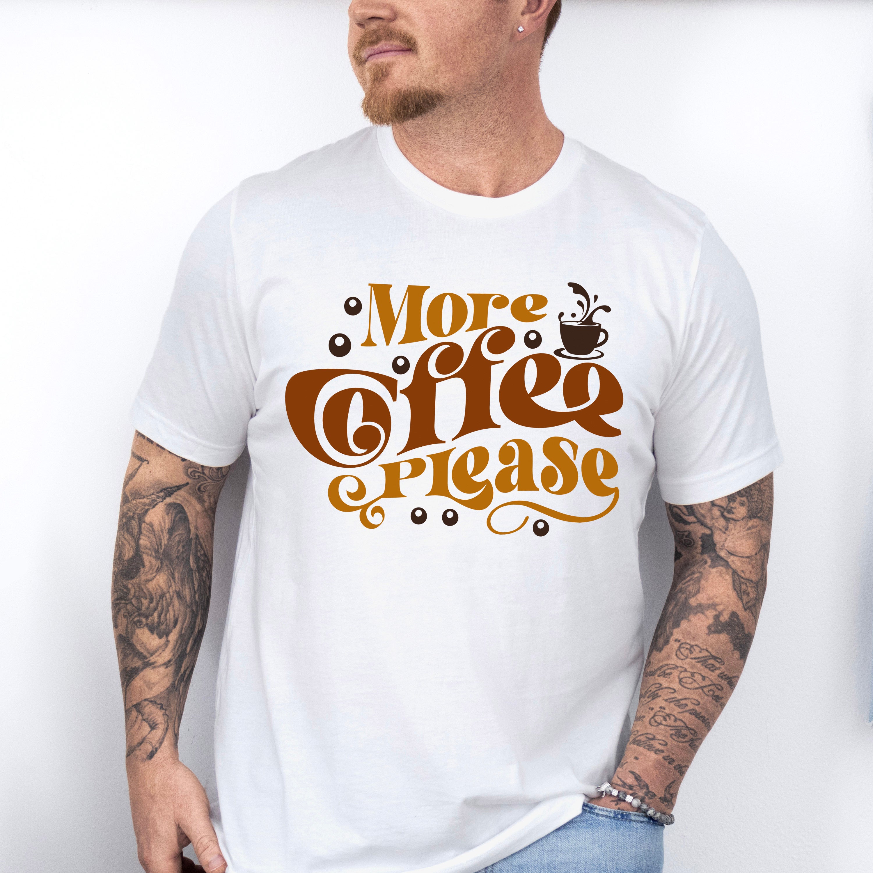 More Coffee Please - Coffee Unisex Crewneck T-Shirt Sweatshirt Hoodie