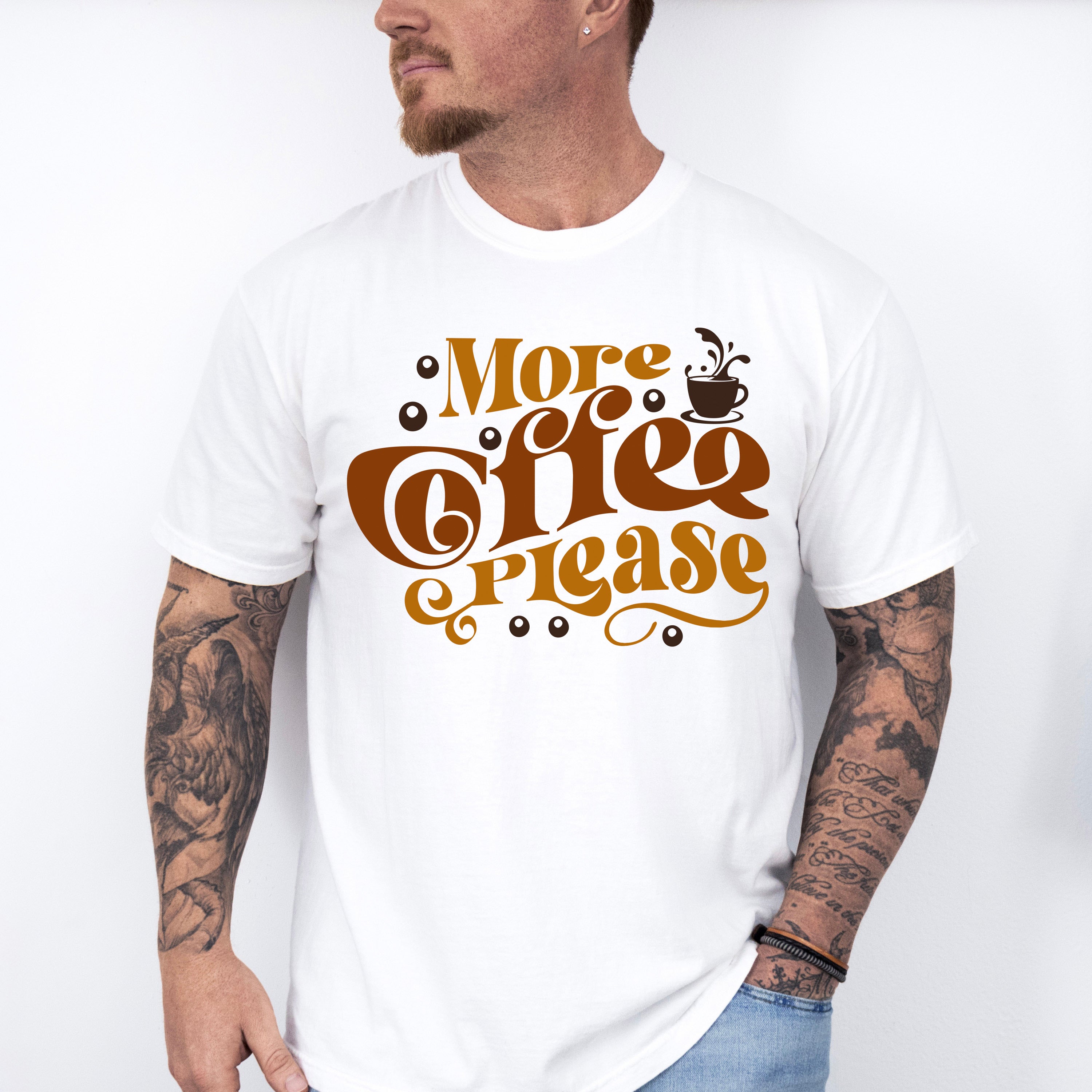 More Coffee Please - Coffee Unisex Crewneck T-Shirt Sweatshirt Hoodie