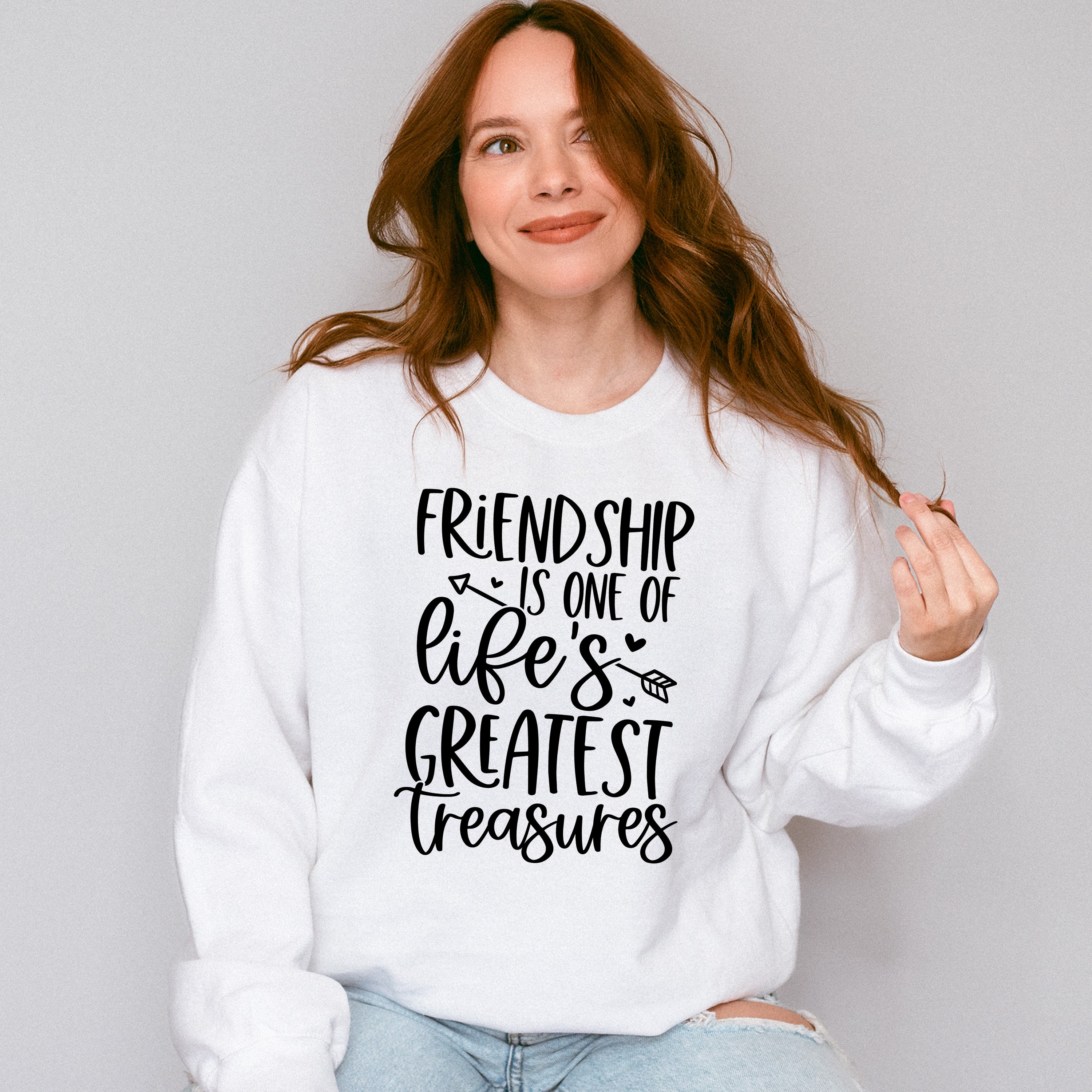 Friendship Is One Of Life's Greatest Treasures - BFF Unisex Crewneck T-Shirt Sweatshirt Hoodie