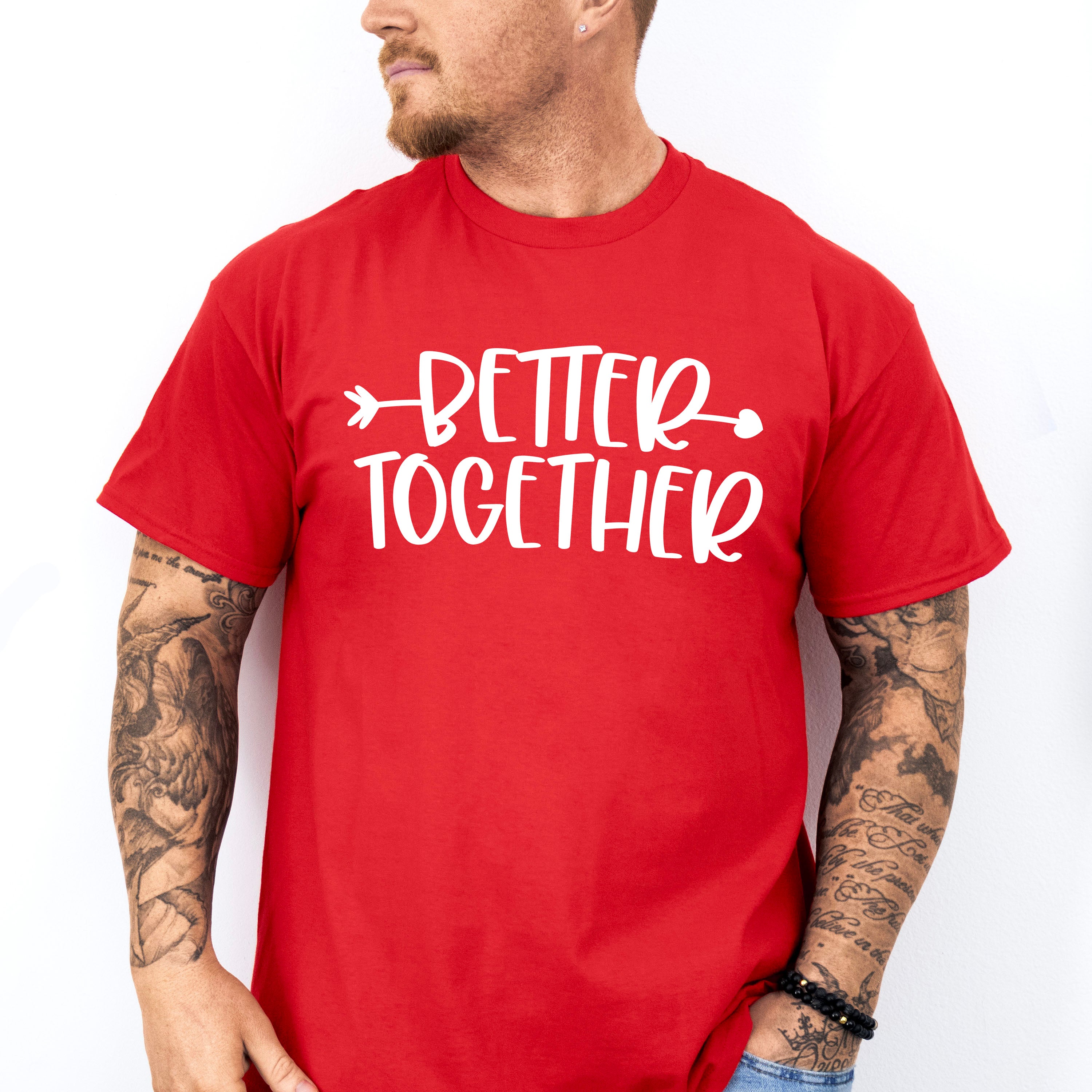 Better Together Arrow Heart Design - BFF Unisex Crewneck T-Shirt Sweatshirt Hoodie