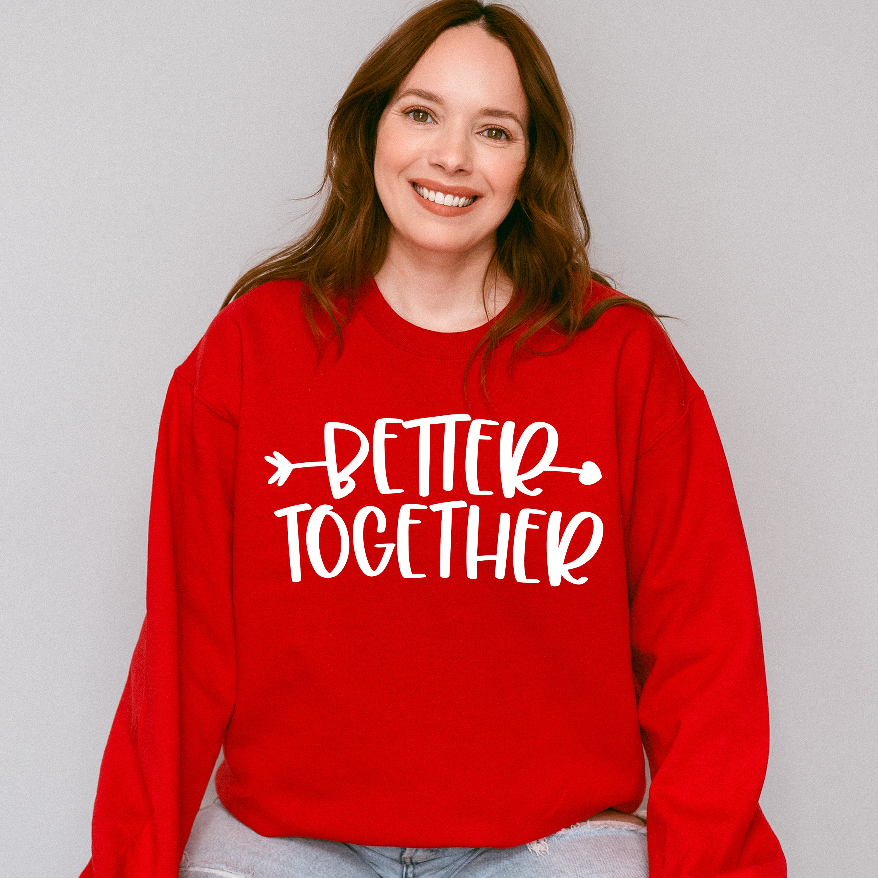 Better Together Arrow Heart Design - BFF Unisex Crewneck T-Shirt Sweatshirt Hoodie