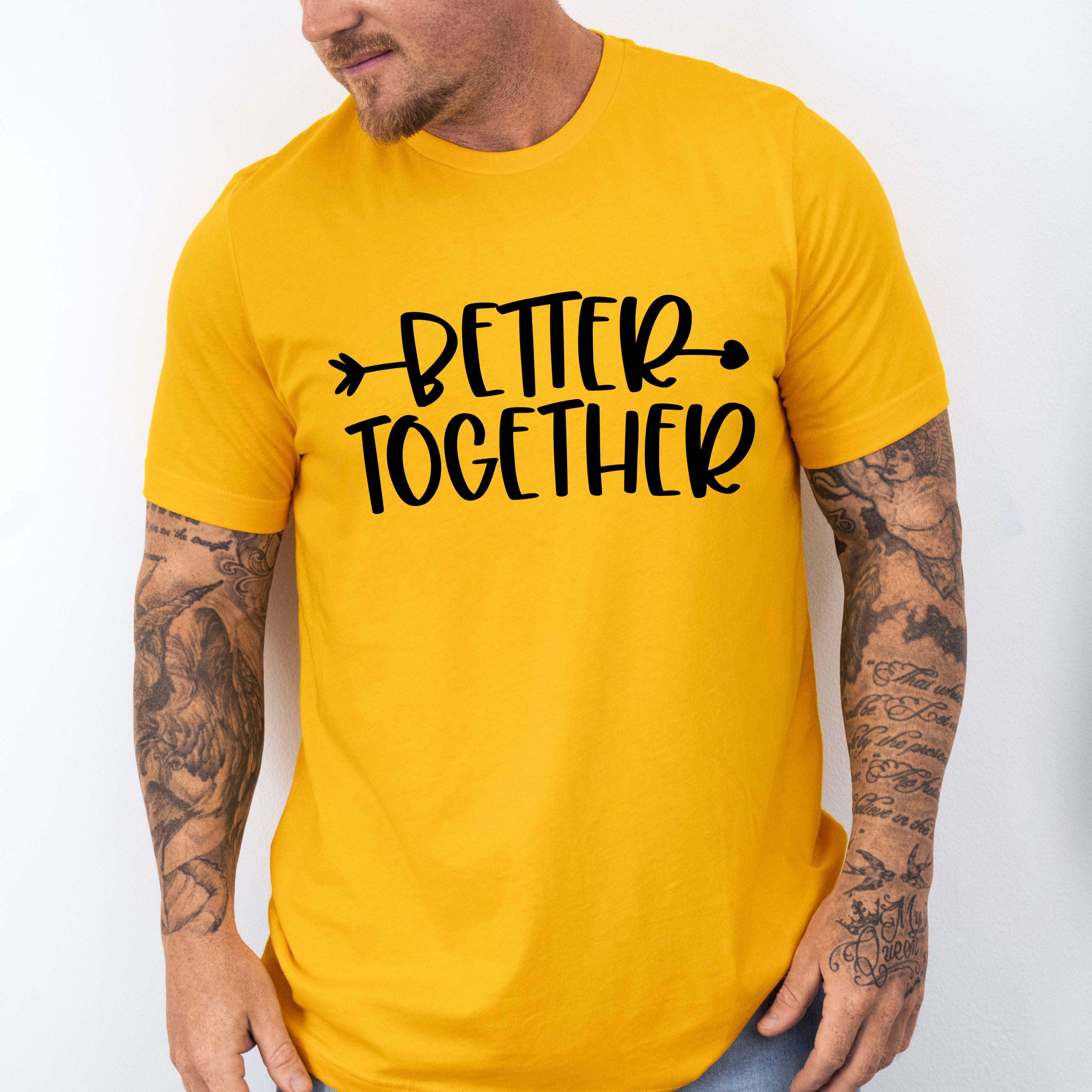 Better Together Arrow Heart Design - BFF Unisex Crewneck T-Shirt Sweatshirt Hoodie