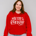 Besties Forever Heart Design - BFF Unisex Crewneck T-Shirt Sweatshirt Hoodie