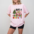 Just a Girl Who Loves Christmas - Christmas Unisex Crewneck T-Shirt Sweatshirt Hoodie