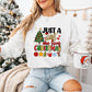 Just a Girl Who Loves Christmas - Christmas Unisex Crewneck T-Shirt Sweatshirt Hoodie