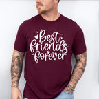 Best Friends Forever Heart Design - BFF Unisex Crewneck T-Shirt Sweatshirt Hoodie