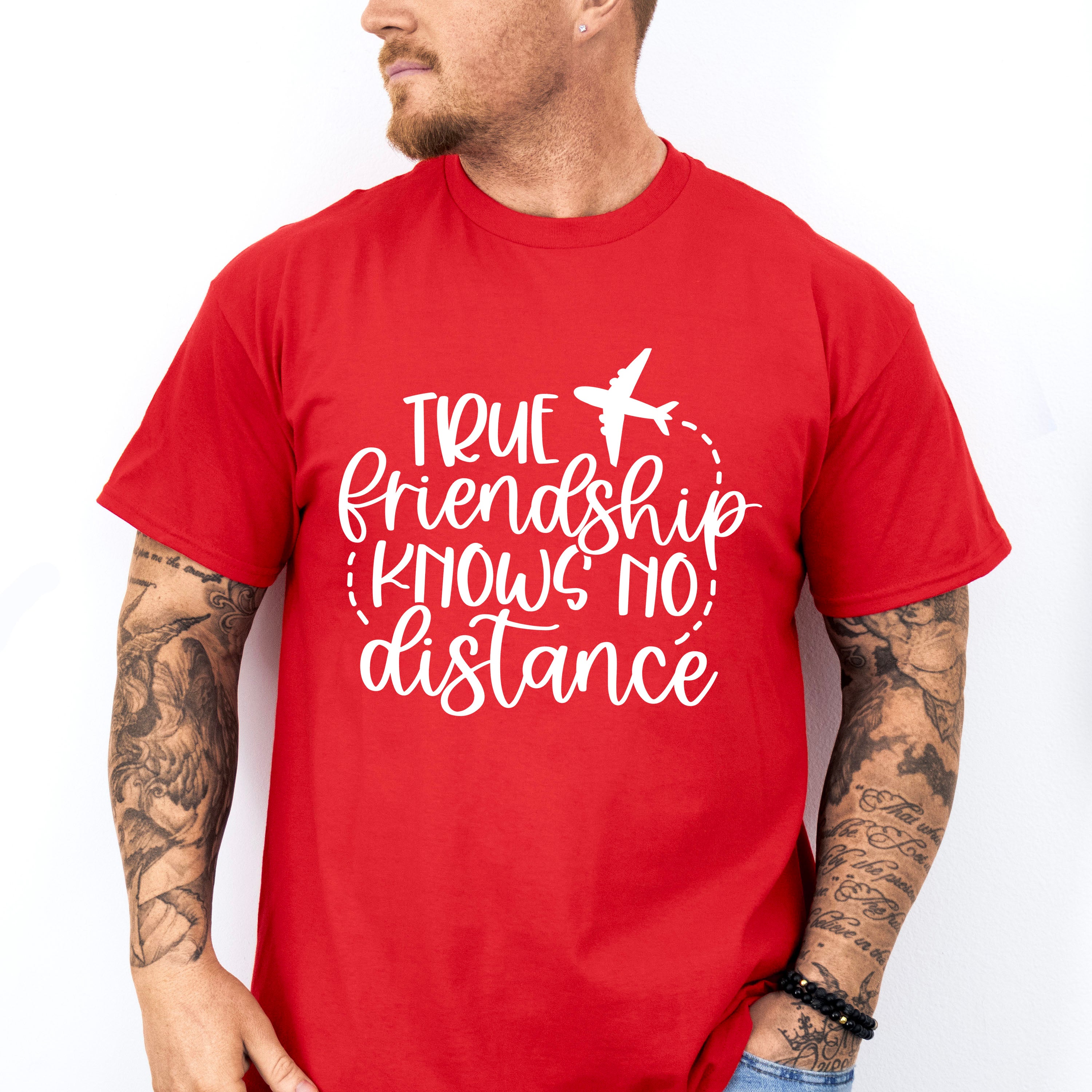 True Friendship Knows No Distance - BFF Unisex Crewneck T-Shirt Sweatshirt Hoodie