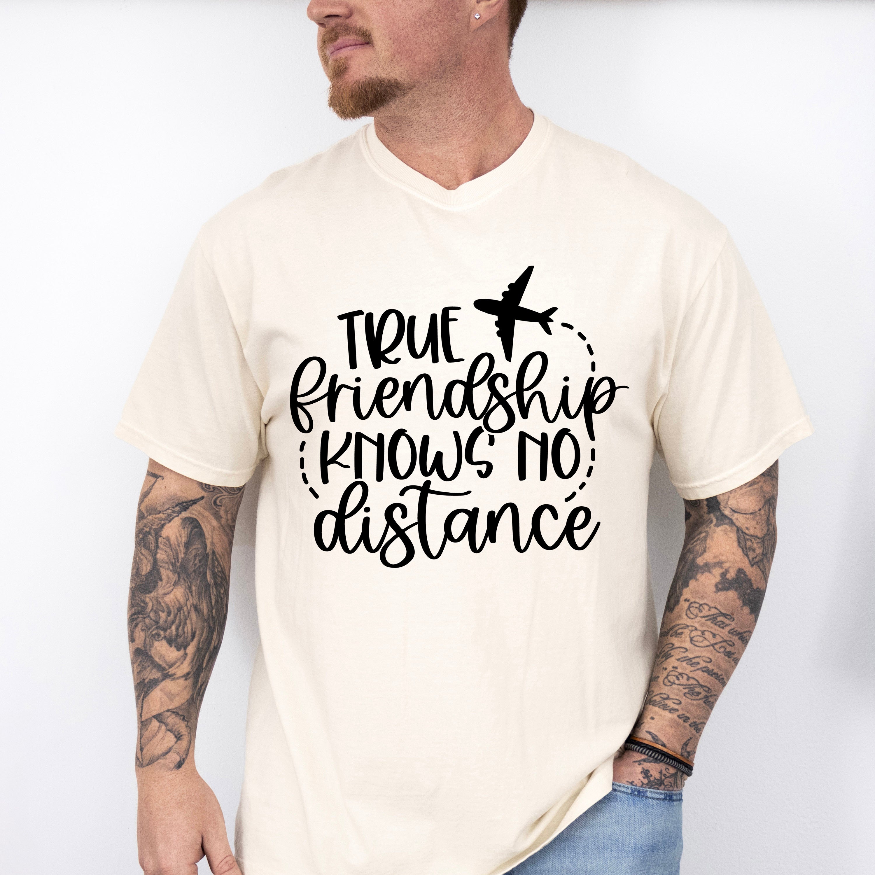 True Friendship Knows No Distance - BFF Unisex Crewneck T-Shirt Sweatshirt Hoodie