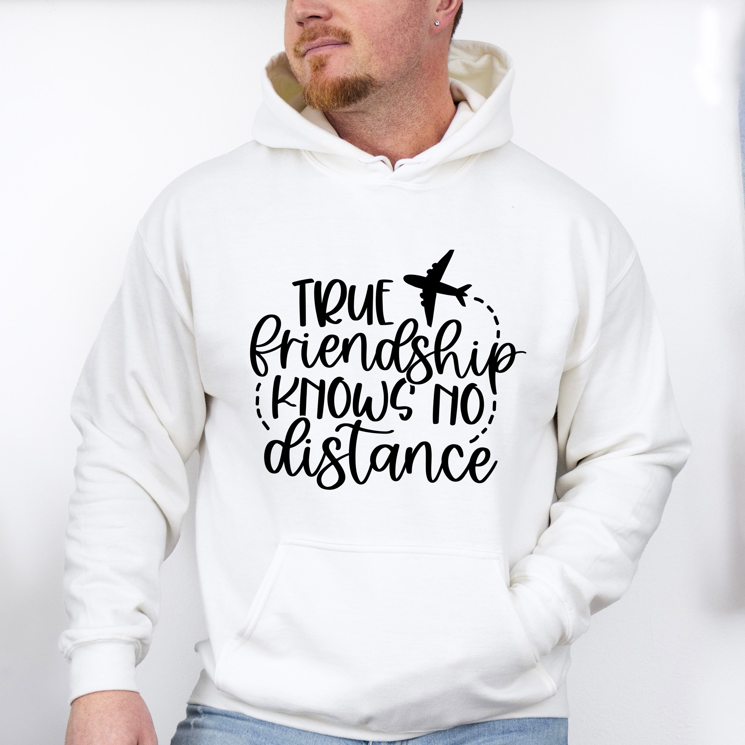 True Friendship Knows No Distance - BFF Unisex Crewneck T-Shirt Sweatshirt Hoodie