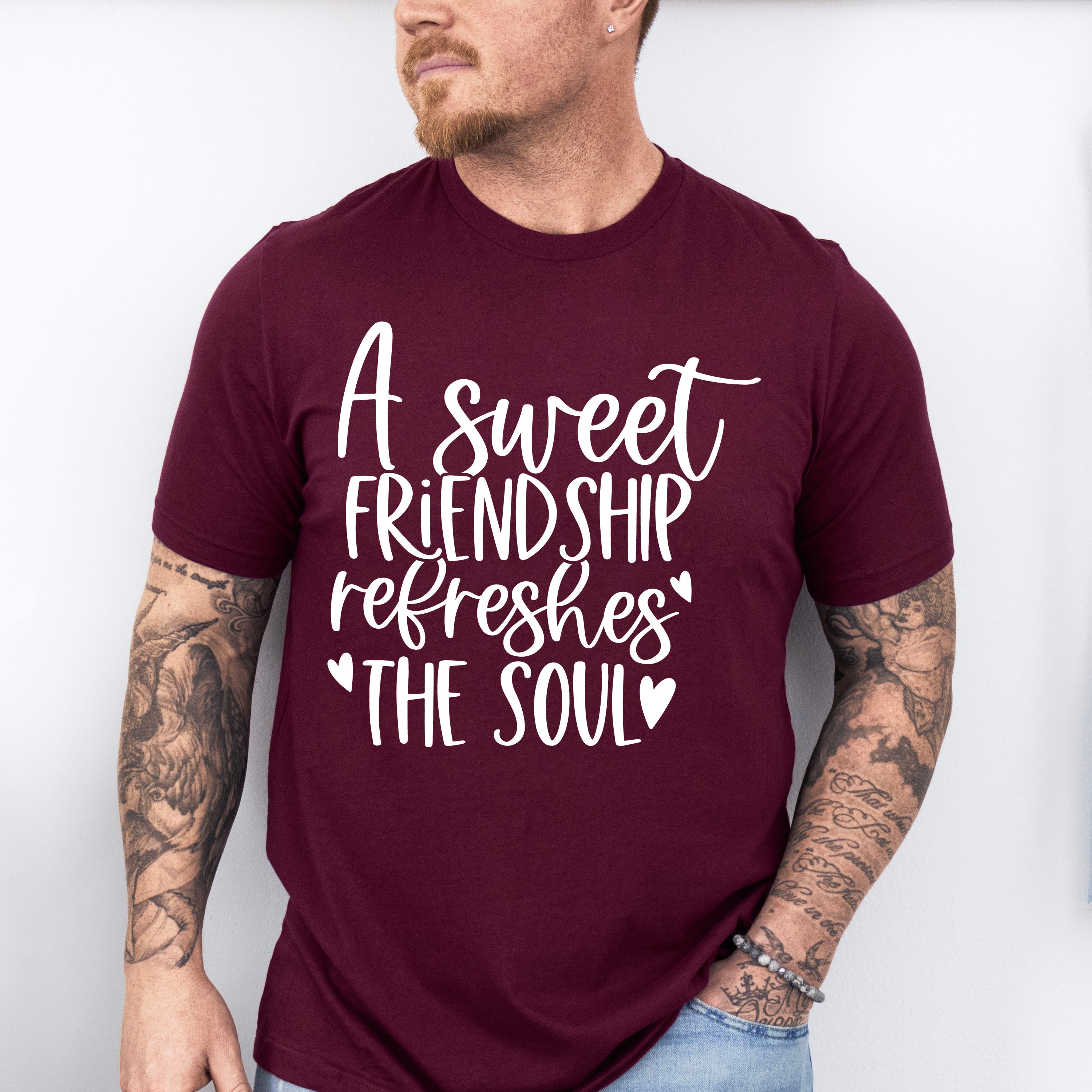 A Sweet Friendship Refreshes The Soul - BFF Unisex Crewneck T-Shirt Sweatshirt Hoodie