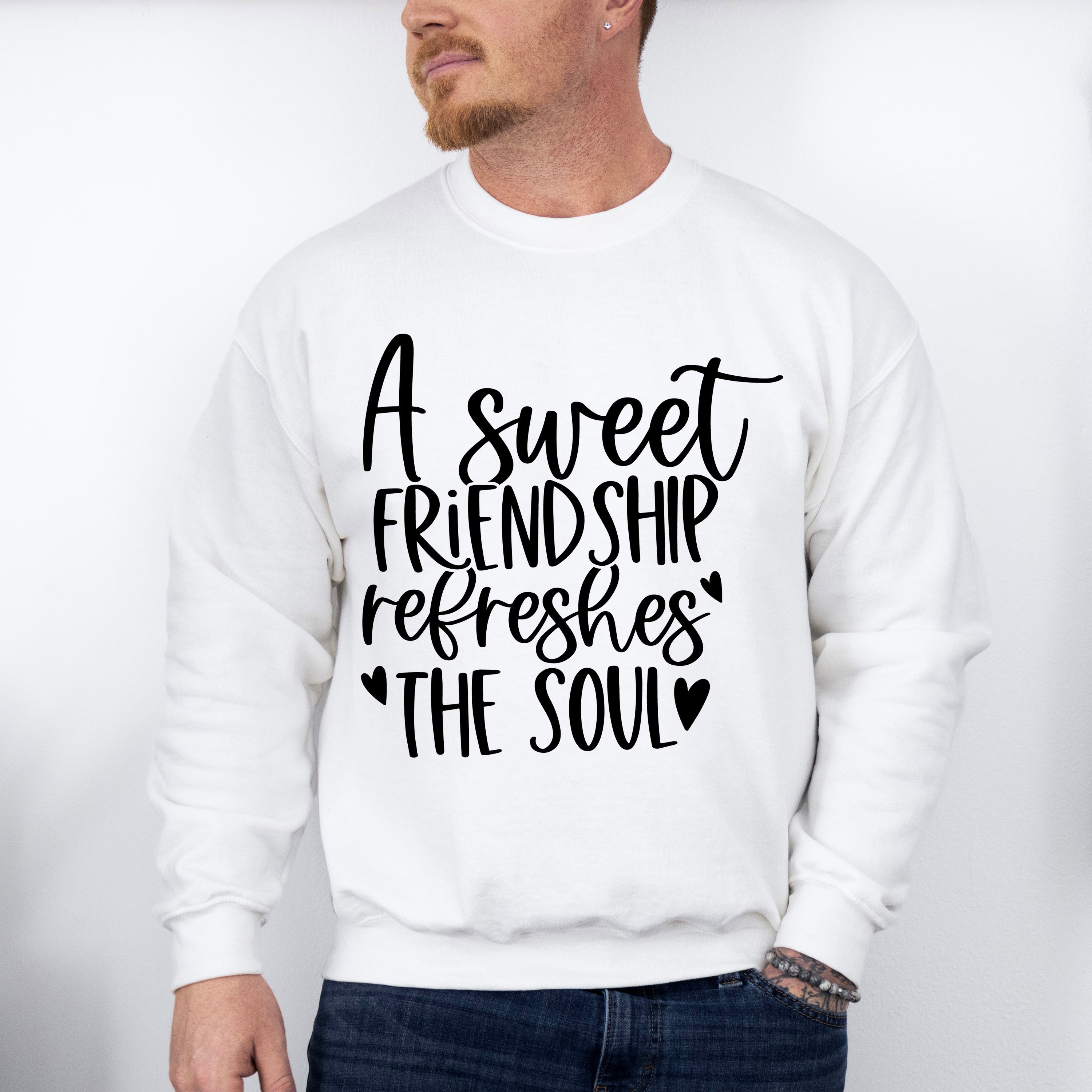 A Sweet Friendship Refreshes The Soul - BFF Unisex Crewneck T-Shirt Sweatshirt Hoodie