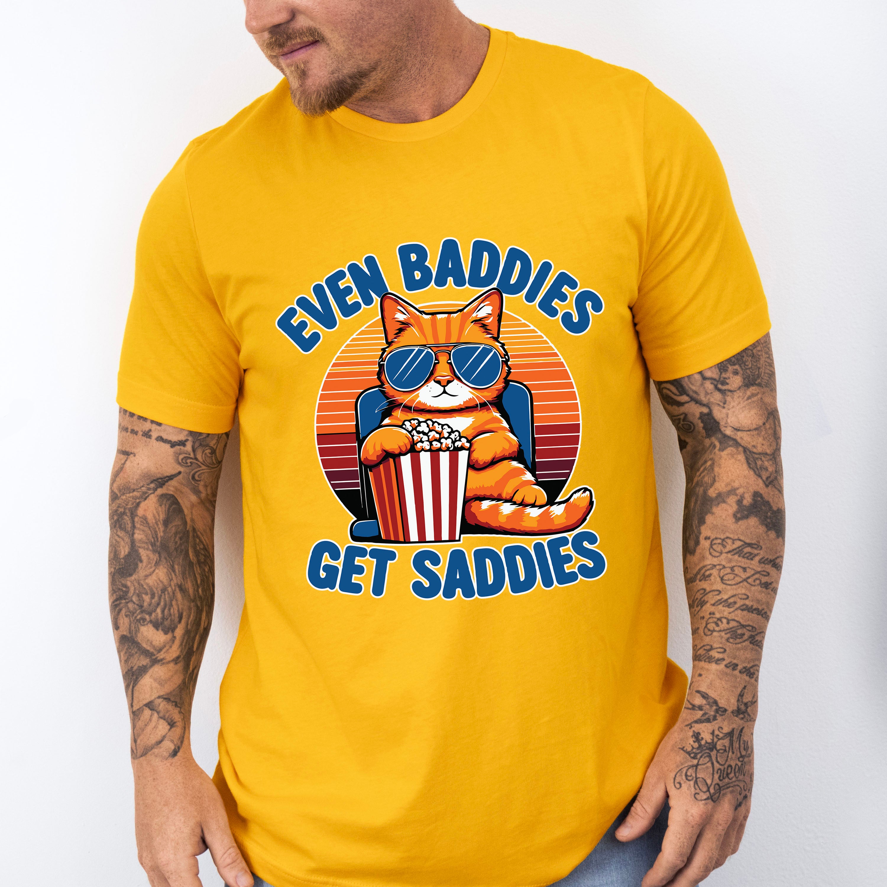 Even Baddies Get Saddies - Cats Unisex Crewneck T-Shirt Sweatshirt Hoodie