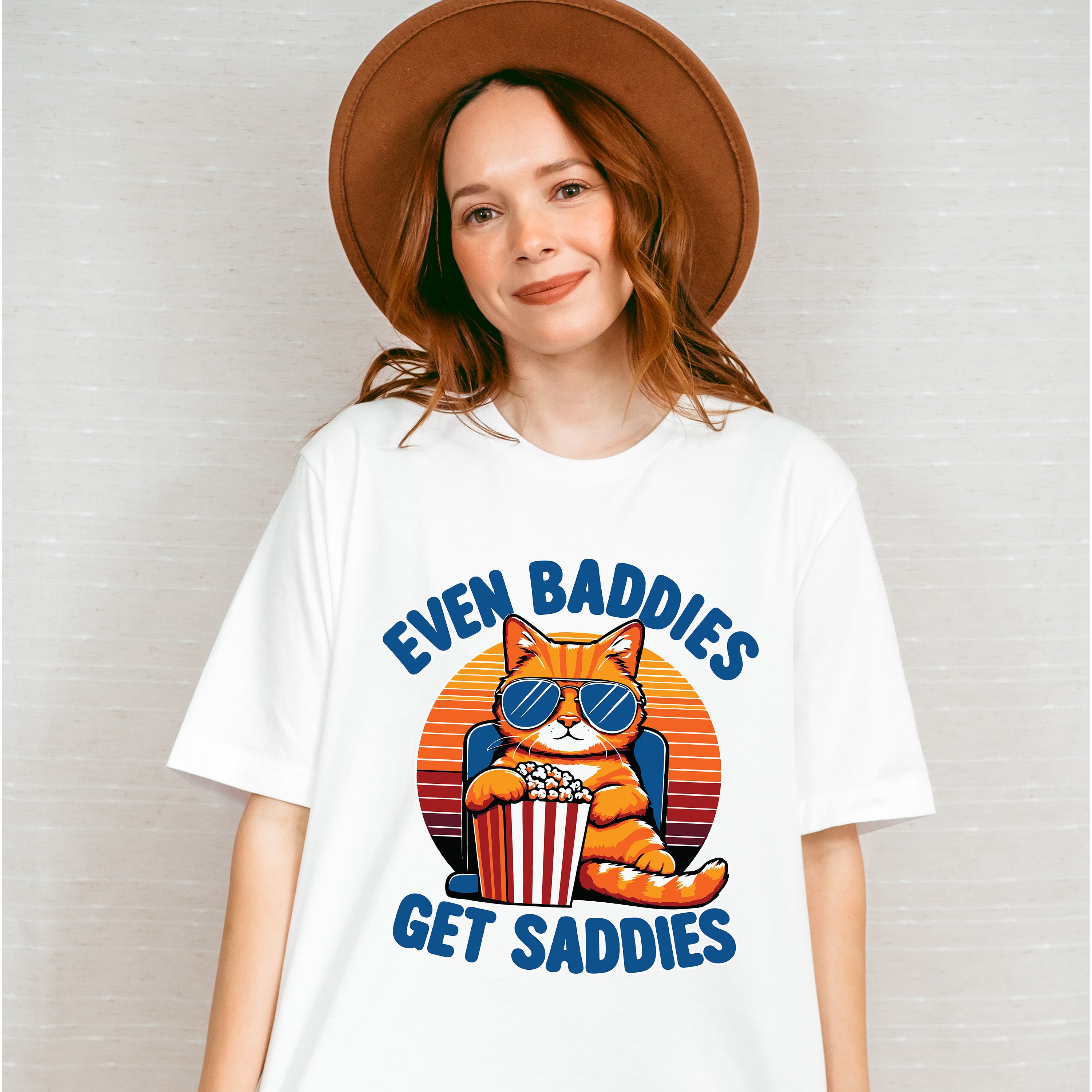 Even Baddies Get Saddies - Cats Unisex Crewneck T-Shirt Sweatshirt Hoodie