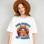 Even Baddies Get Saddies - Cats Unisex Crewneck T-Shirt Sweatshirt Hoodie