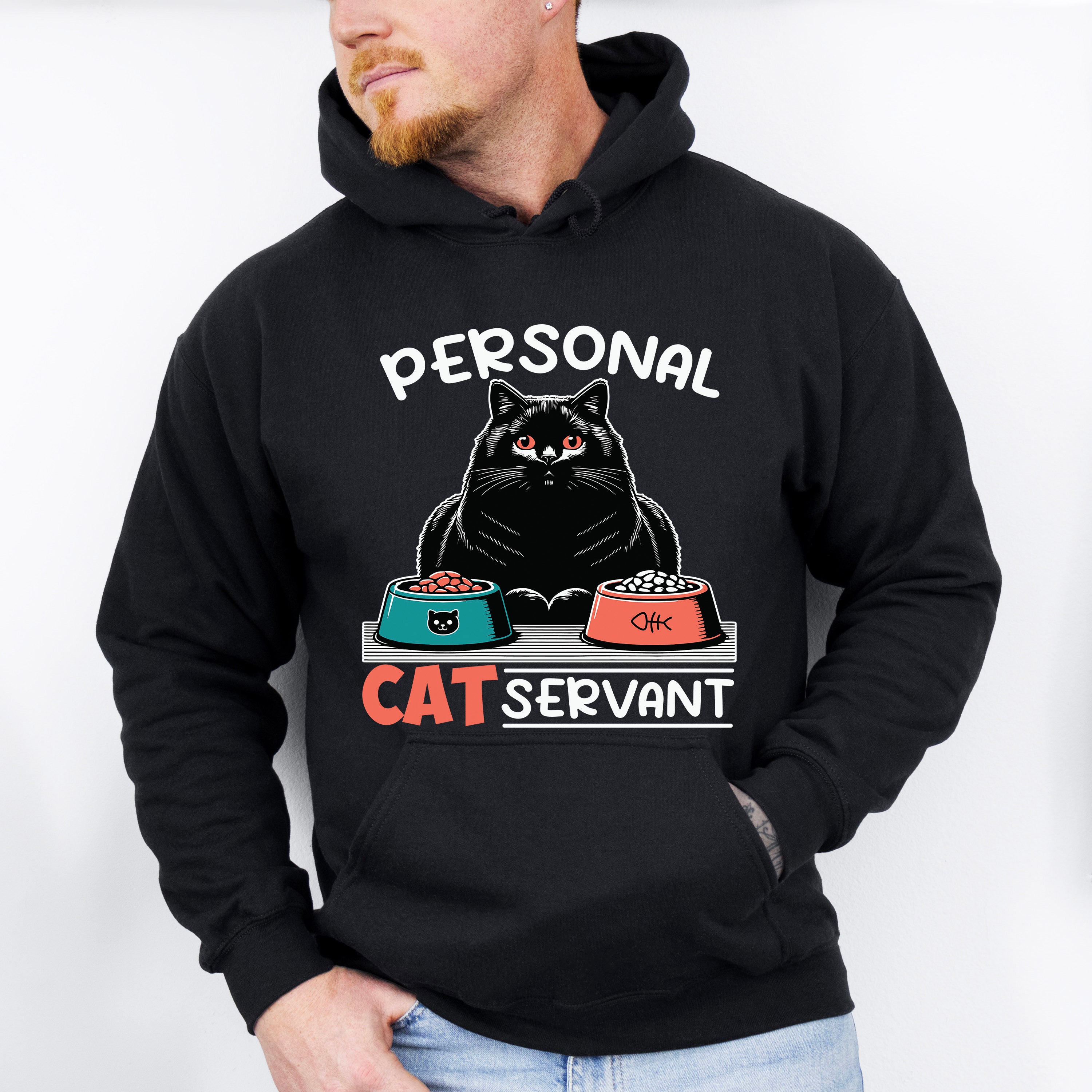 Personal Cat Servant - Cats Unisex Crewneck T-Shirt Sweatshirt Hoodie