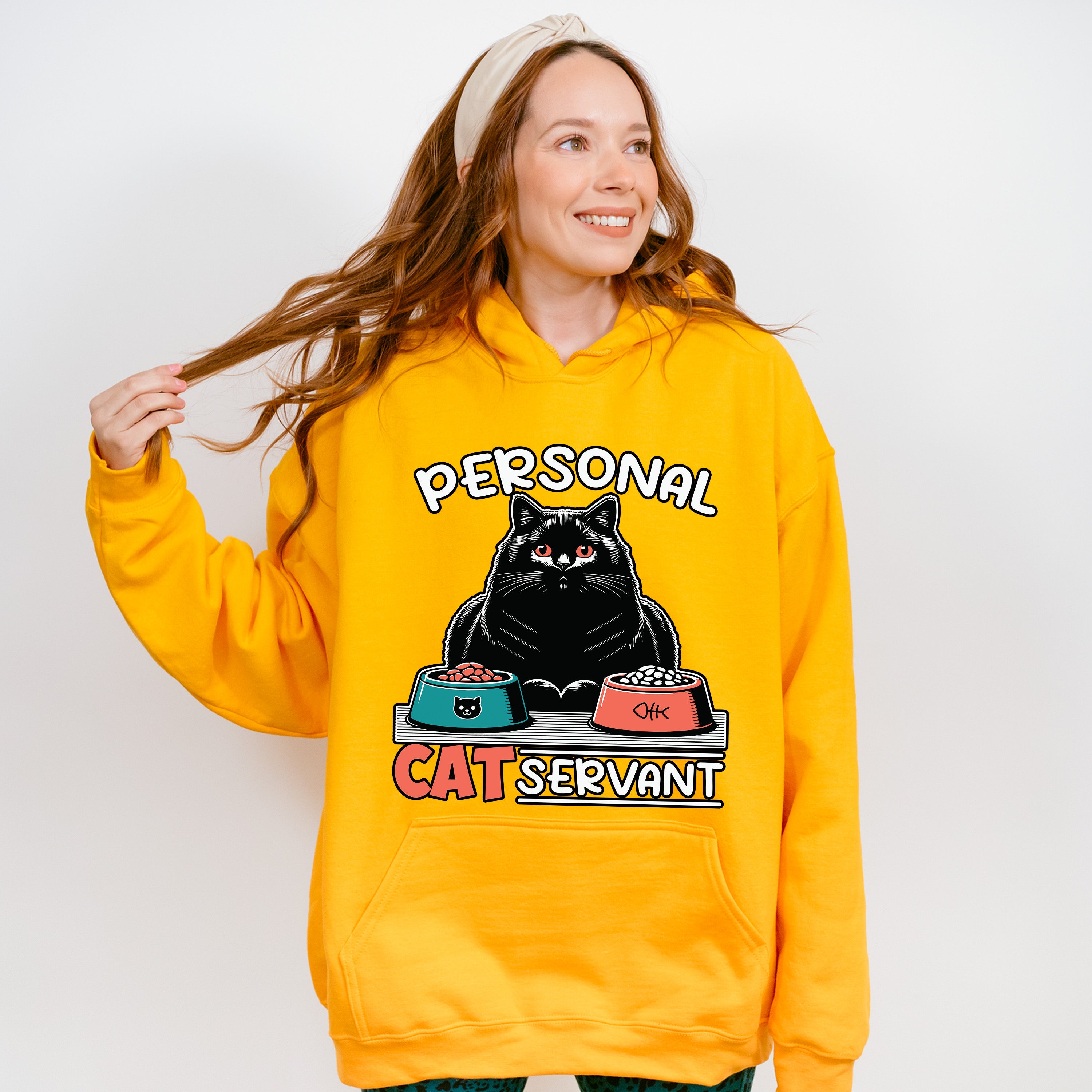 Personal Cat Servant - Cats Unisex Crewneck T-Shirt Sweatshirt Hoodie