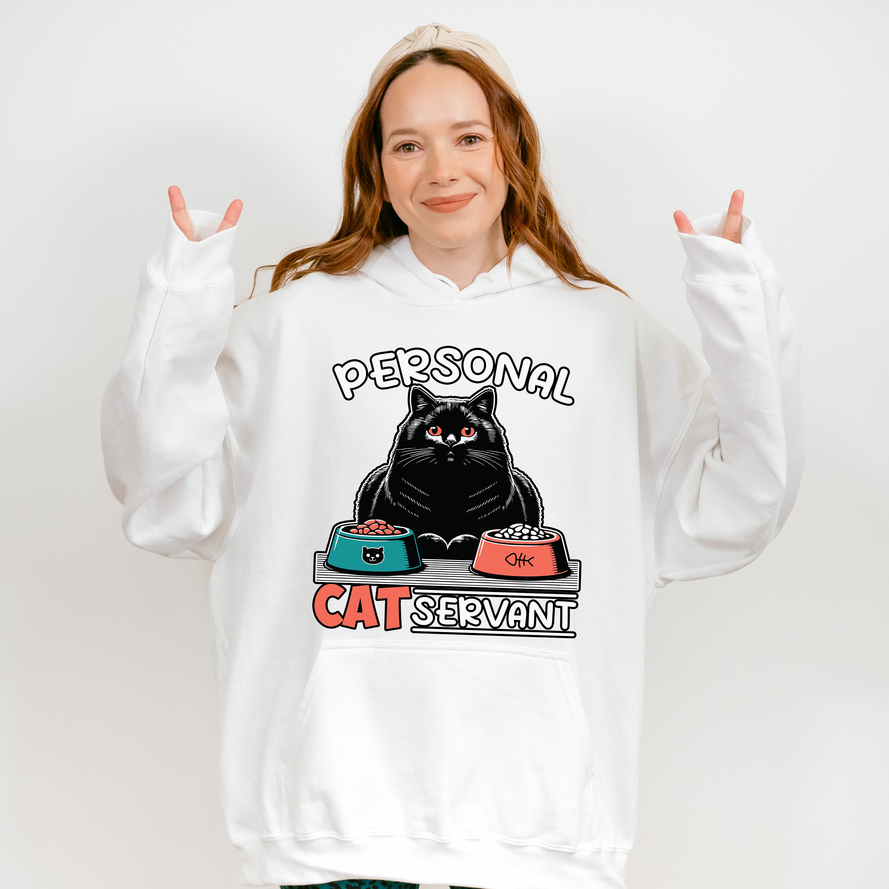 Personal Cat Servant - Cats Unisex Crewneck T-Shirt Sweatshirt Hoodie