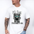 I'm Fine Everything Is Fine - Cats Unisex Crewneck T-Shirt Sweatshirt Hoodie