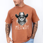 Meowdy Cowboy Cat - Cats Unisex Crewneck T-Shirt Sweatshirt Hoodie