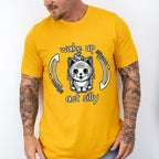 Wake Up Act Silly Cat Design - Cats Unisex Crewneck T-Shirt Sweatshirt Hoodie