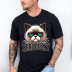 Seriously Cat Design - Cats Unisex Crewneck T-Shirt Sweatshirt Hoodie