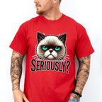 Seriously Cat Design - Cats Unisex Crewneck T-Shirt Sweatshirt Hoodie