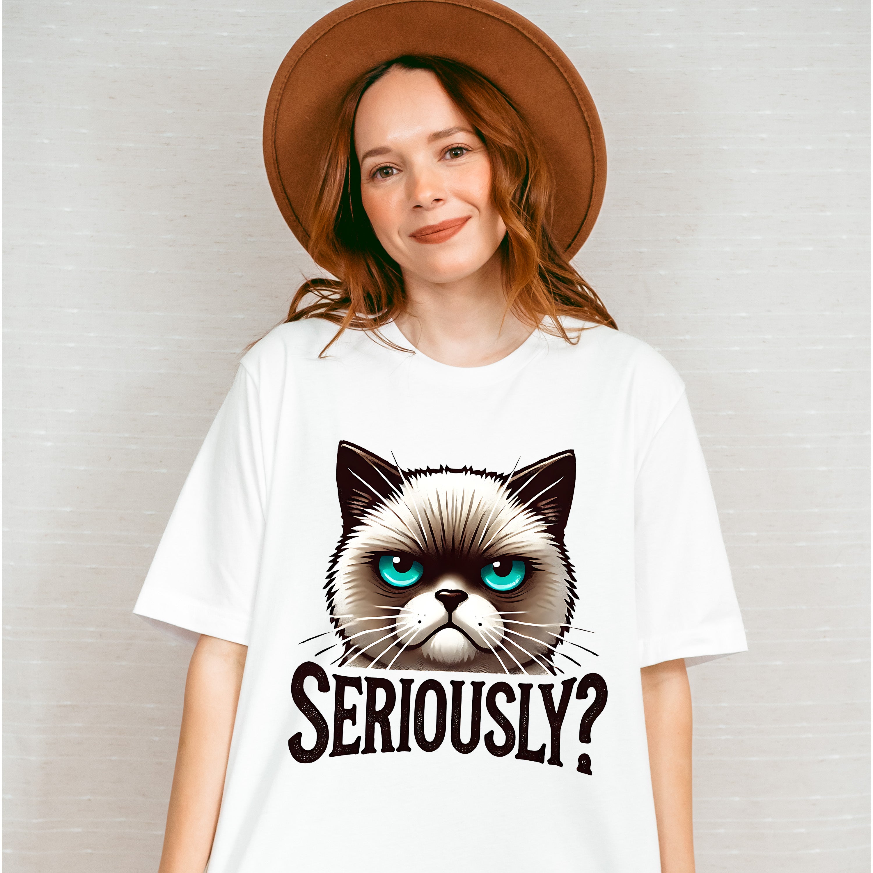 Seriously Cat Design - Cats Unisex Crewneck T-Shirt Sweatshirt Hoodie
