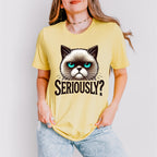 Seriously Cat Design - Cats Unisex Crewneck T-Shirt Sweatshirt Hoodie