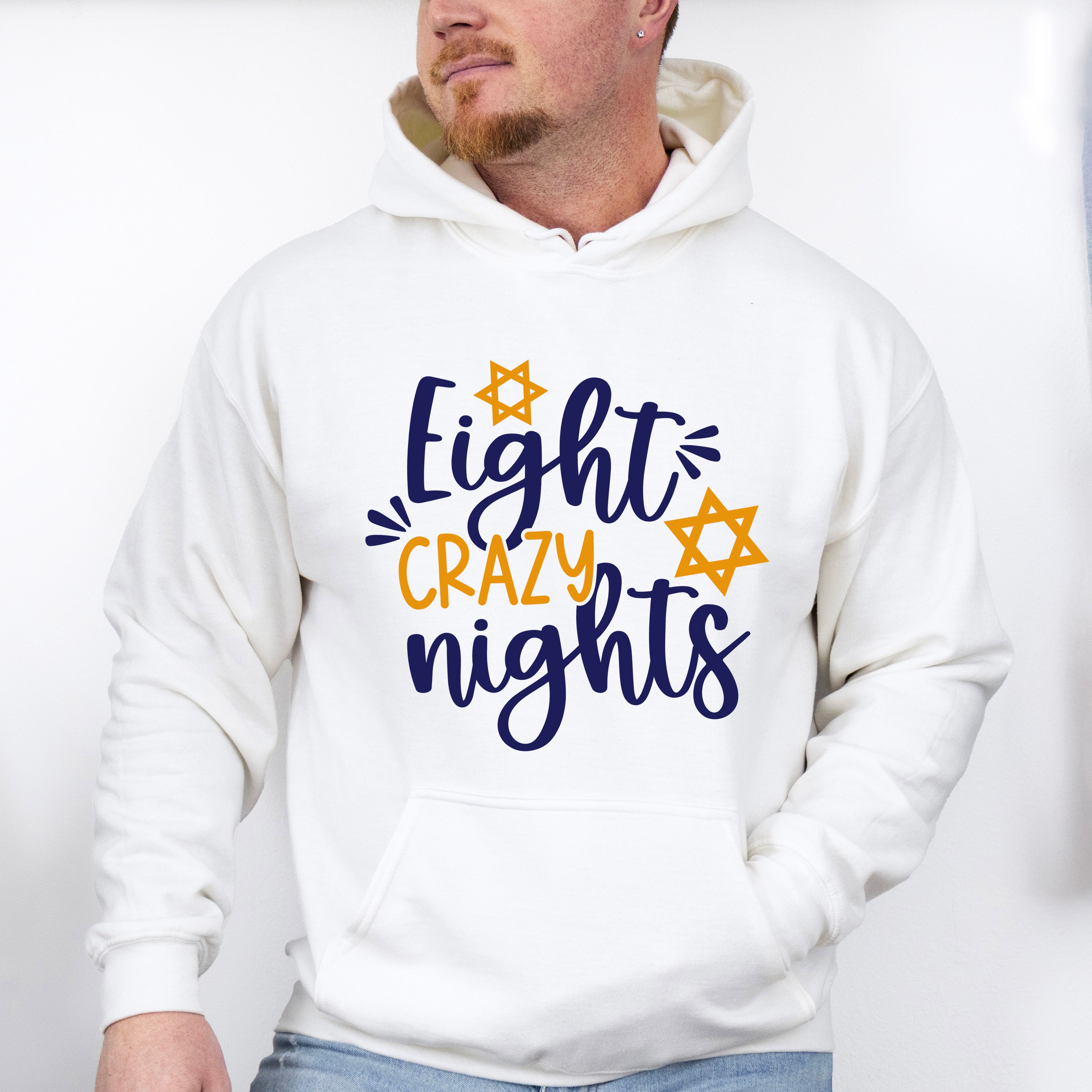 Eight Crazy Nights - Hanukkah Unisex Crewneck T-Shirt Sweatshirt Hoodie