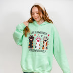 Life Is Pawsitively Meowvelous - Cats Unisex Crewneck T-Shirt Sweatshirt Hoodie
