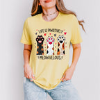 Life Is Pawsitively Meowvelous - Cats Unisex Crewneck T-Shirt Sweatshirt Hoodie