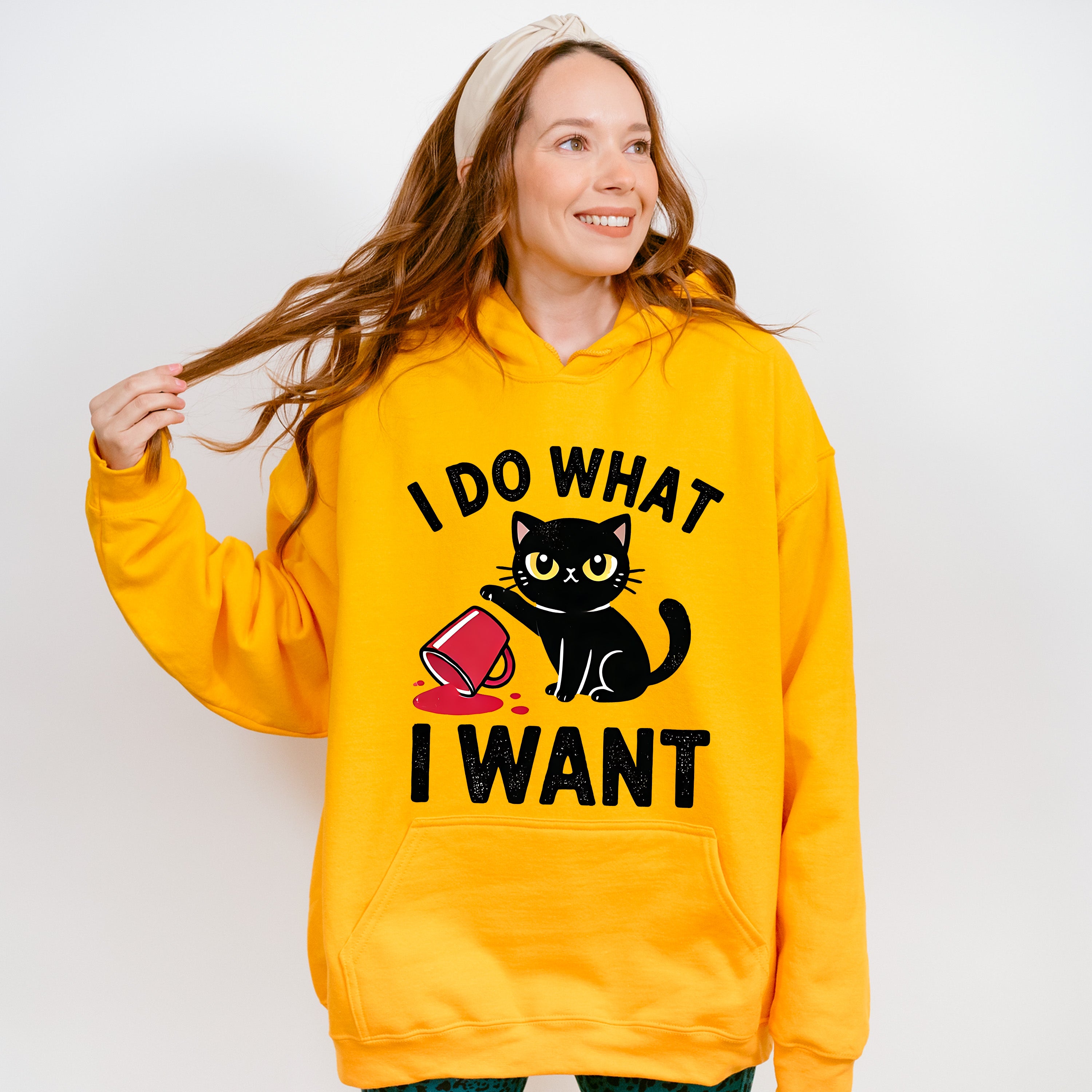 I Do What I Want - Cats Unisex Crewneck T-Shirt Sweatshirt Hoodie