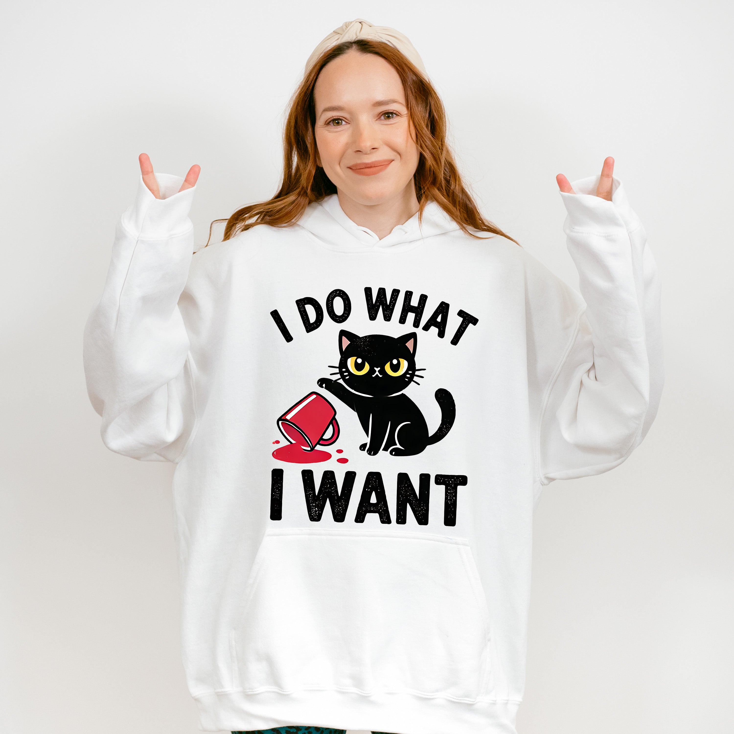 I Do What I Want - Cats Unisex Crewneck T-Shirt Sweatshirt Hoodie