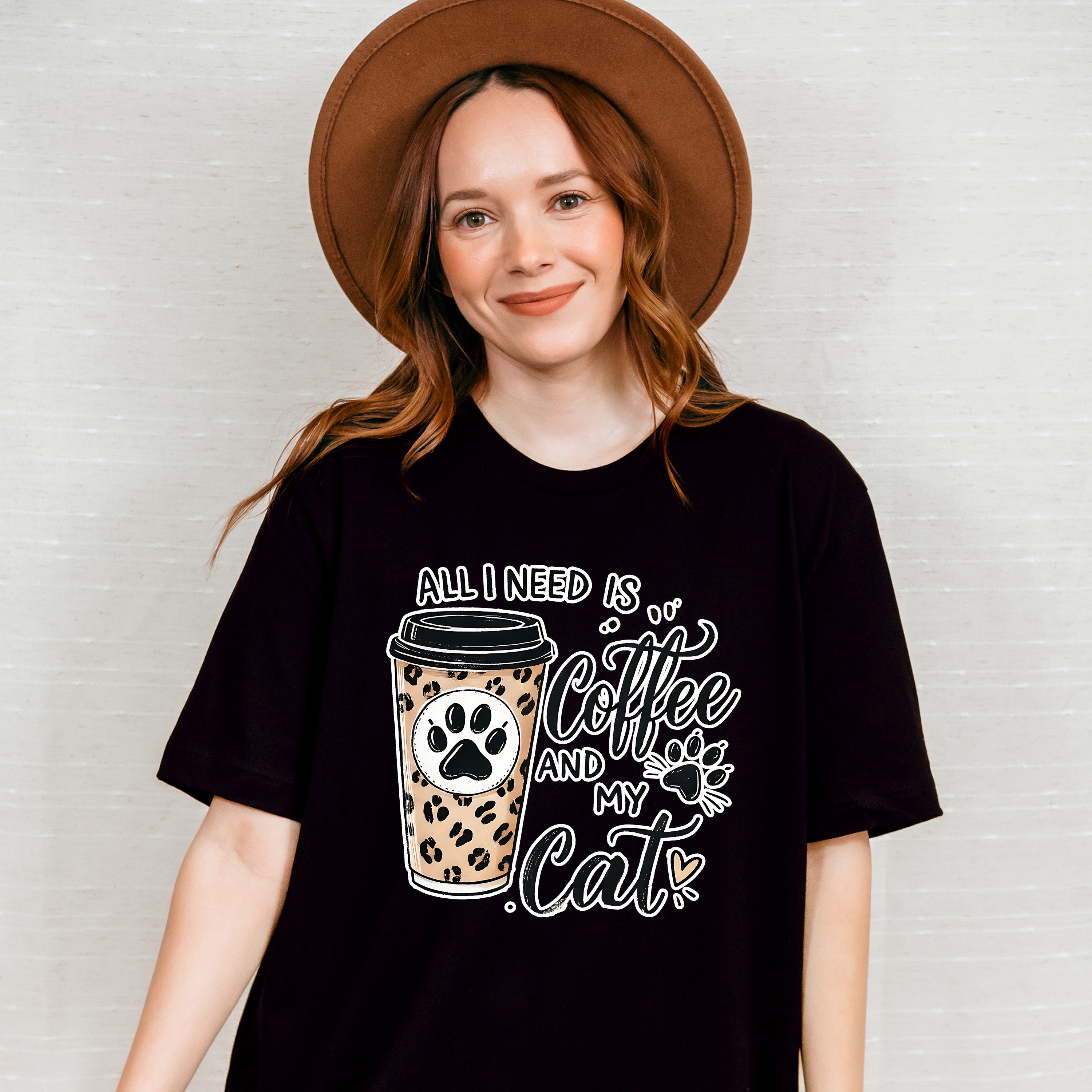 All I Need Is Coffee And My Cat - Cats Unisex Crewneck T-Shirt Sweatshirt Hoodie