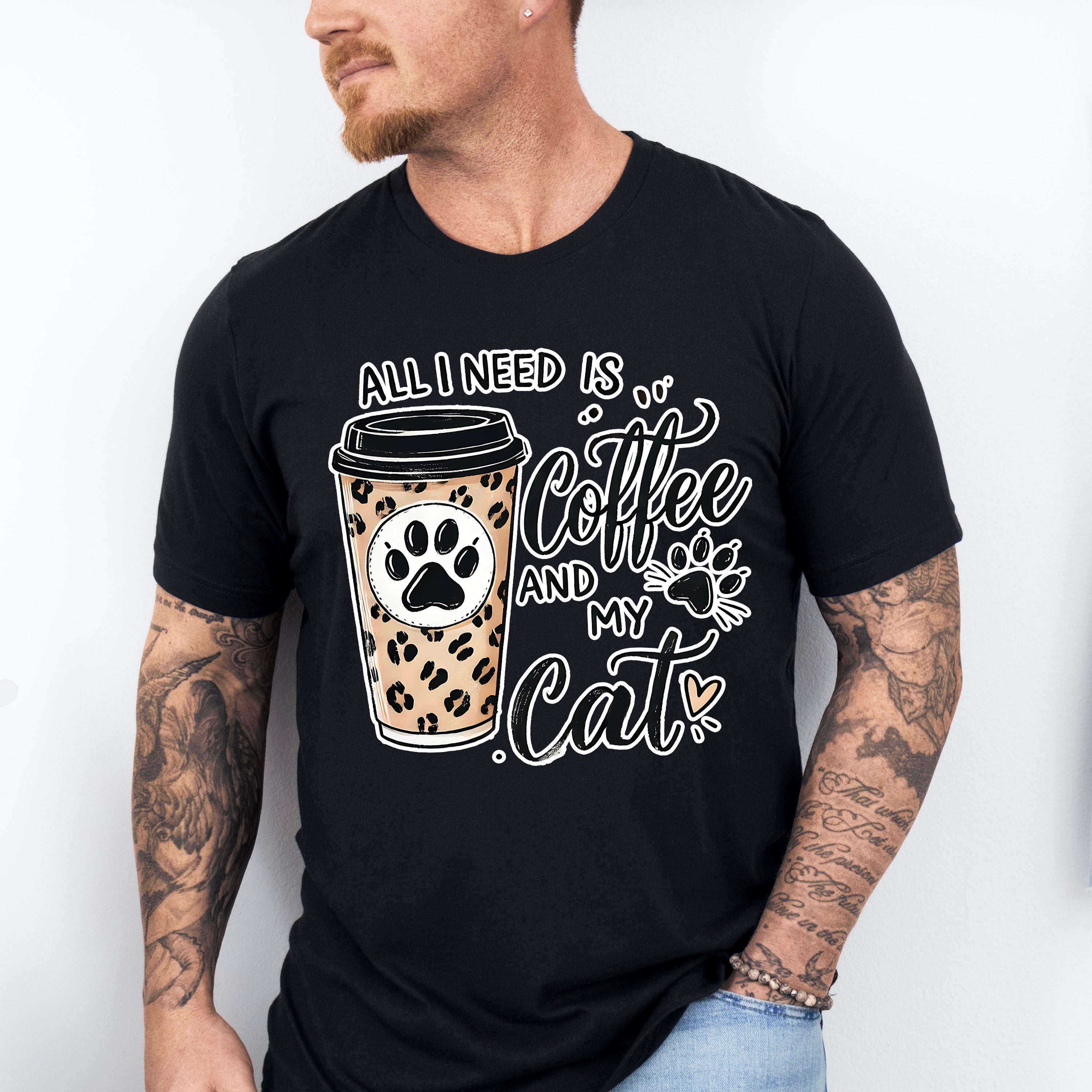 All I Need Is Coffee And My Cat - Cats Unisex Crewneck T-Shirt Sweatshirt Hoodie