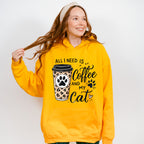 All I Need Is Coffee And My Cat - Cats Unisex Crewneck T-Shirt Sweatshirt Hoodie
